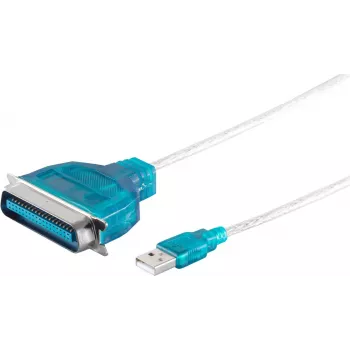 Rinnakkaistulostinkaapeli ShiverPeaks 75607 1,2 m USB-Centronics
