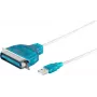 Rinnakkaistulostinkaapeli ShiverPeaks 75607 1,2 m USB-Centronics
