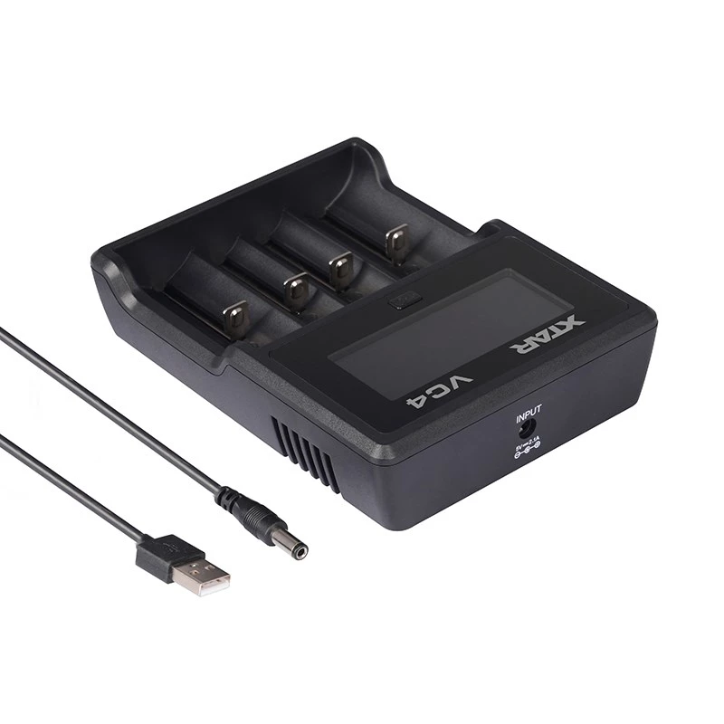 XTAR VC4 kotitalousakkujen USB-laturi