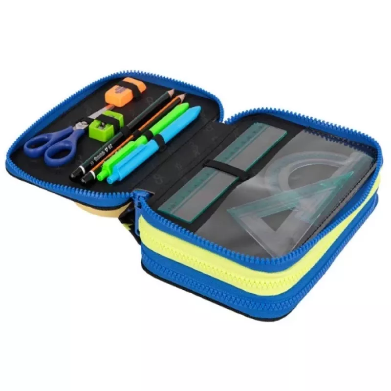 CoolPack Jumper 3 ATLANTIS F067828 -penaalilaukku — kolmikerroksinen koulupenaali