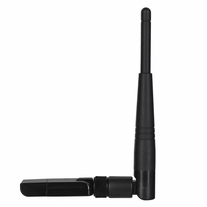 Lanberg NC-0150-WE Mini USB WiFi -sovitin N150, 150 Mbit/s, 1 ulkoinen antenni, musta