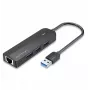 Keskitin 5w1 Vention USB 3.0 + sovitin Gigabit Ethernet