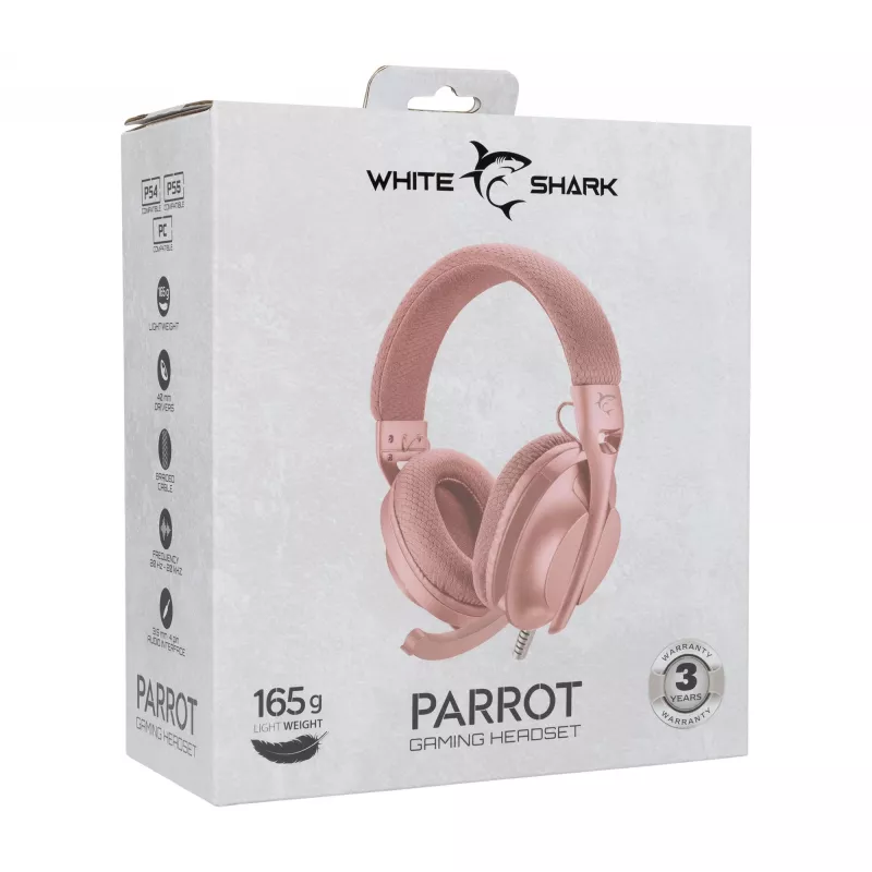 Kuulokkeet White Shark GH-2440 Parrot Pink