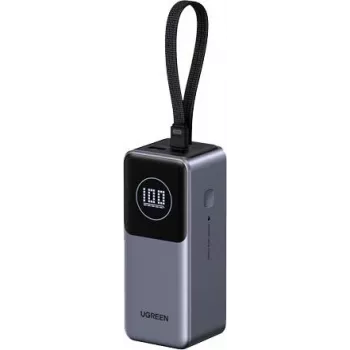 UGREEN varavirtalähde PB723 20000 mAh 130W kaksisuuntainen pikalataus, harmaa, yleiskäyttöinen