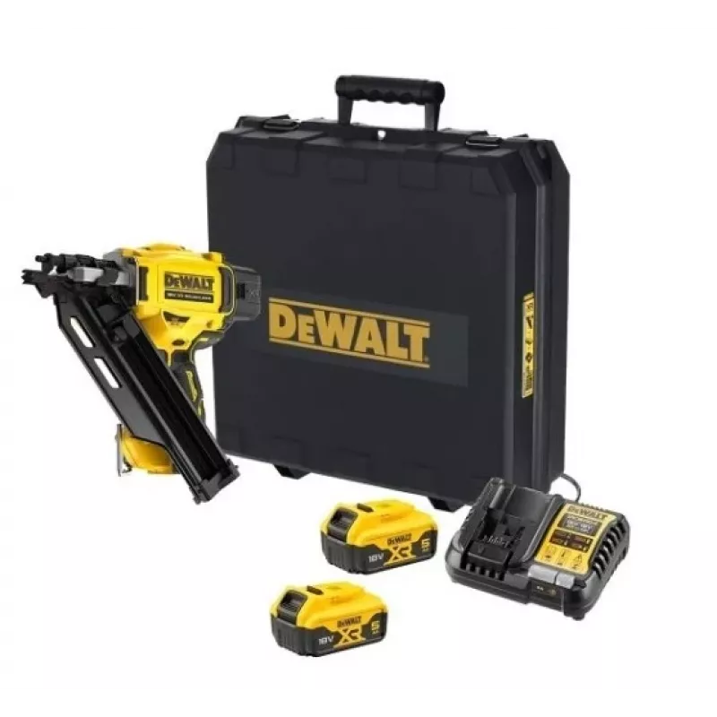 DeWalt DCN930P2 18V XR akkunaulain, 33°, 64-90 mm, 2x 5,0 Ah