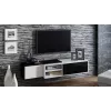 Cama TV-kaappi SIGMA1 180 valkoinen/musta kiiltävä