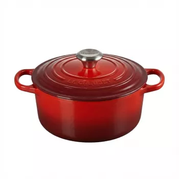 Le Creuset Signature valurauta pyöreä patapata 18 cm punainen