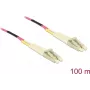 Verkkokaapeli Delock LC Duplex Multimode OM4 100 m musta