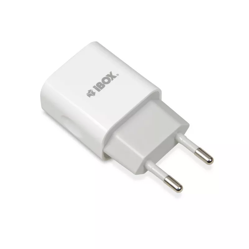 AC-sisälaturi IBOX C-35 universaali valkoinen — 5 V max, 0,3 A tulo, 1 A USB-lähtö