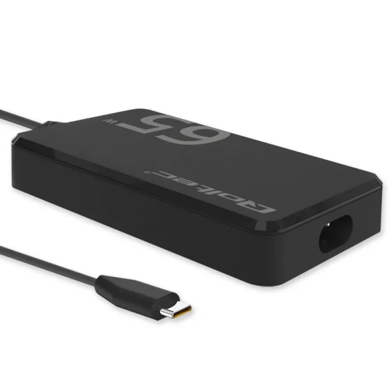 QOLTEC laturi 65W GaN Super Fast ohut PD 5-20V 3,25A USB-C