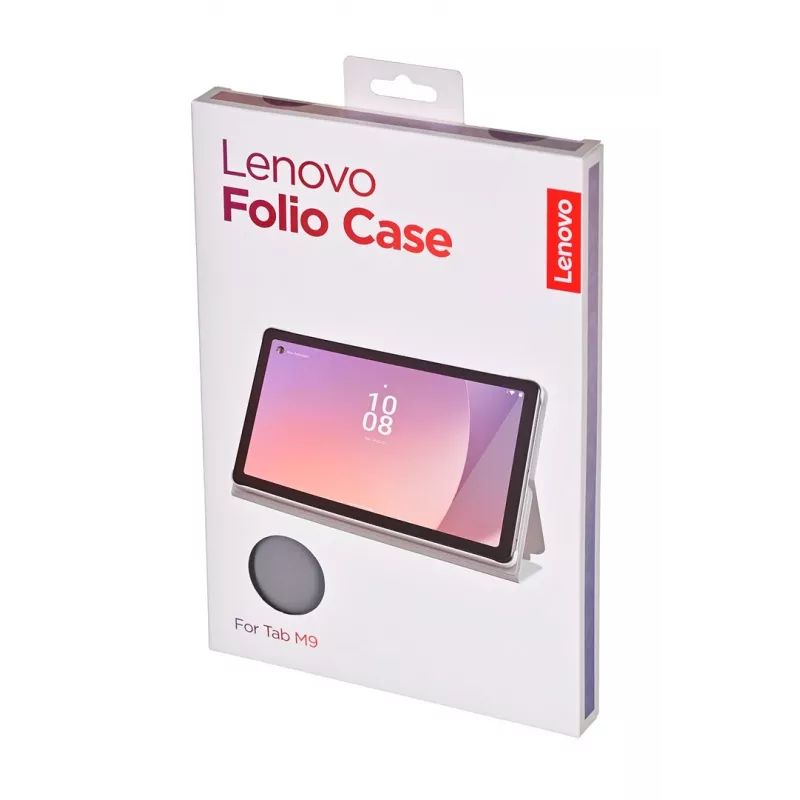 Lenovo ZG38C04869 Folio-kotelo Tab M9 -tabletille, 22,9 cm (9 tuumaa), polyuretaani/polykarbonaatti, harmaa