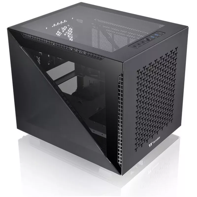 PC-kotelo Thermaltake Divider 200 TG Air Micro Tower musta