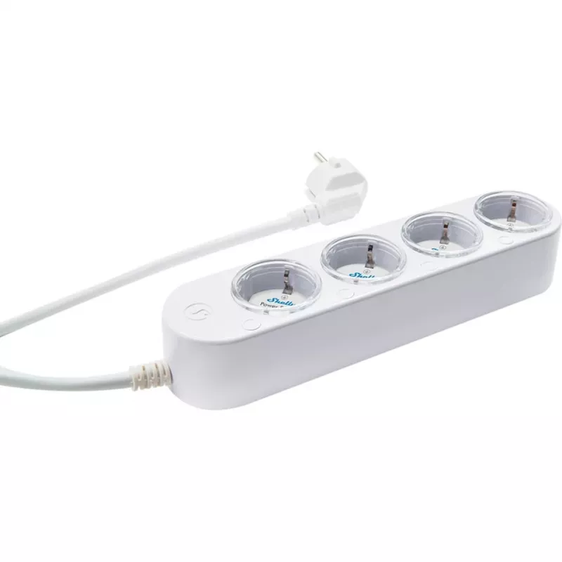 Älykäs 12A Shelly Power Strip 4 Gen4 Zigbee/Matter jatkojohto