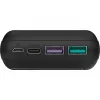 Pikalatausvaravirtalähde 20 000 mAh (musta, PD, Quick Charge 3.0, Super Charge)