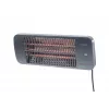 Kvartsisähkölämmitin SUNRED LUG-2000W — 2000 W, kvartsilasielementti, ulkokäyttöön, seinäasennus, IP24, musta