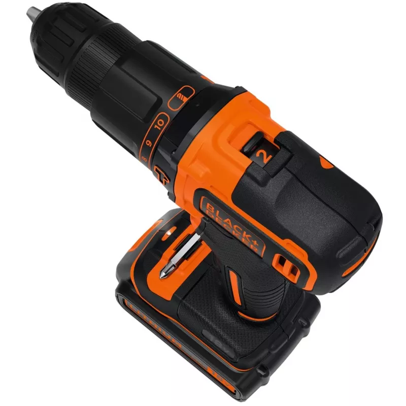 Black & Decker BDCHD18KB-QW porakone avaimeton musta, oranssi