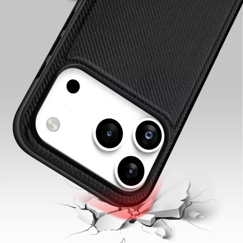 Nevox StyleShell NYLO 2528 suojakuori iPhone 17 Prolle, musta
