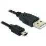 USB-kaapeli DeLOCK 82273 USB 2.0 1 m USB A Mini-USB B musta