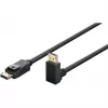 Goobay DisplayPort-kaapeli 90 asteen kulmaliitin, DisplayPort 2.0/2.1, 54 Gbit/s, 8K 144 Hz, 2 m
