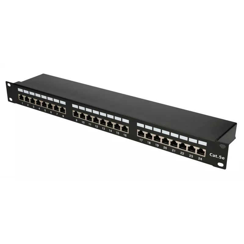 Patch-paneeli Extralink CAT5E STP V2 24 porttia