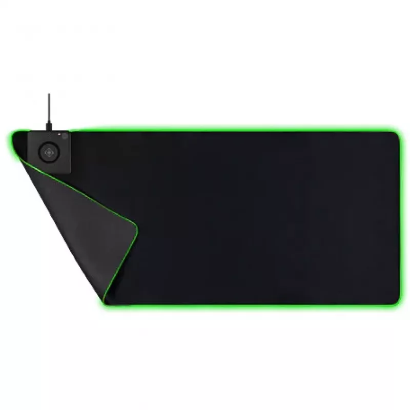 Deltaco GAM-092 - musta - yksivärinen - neopreeni - USB - pelihiirimatto