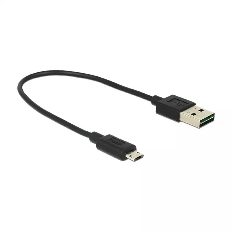 USB-kaapeli DeLOCK 84804 USB 2.0 0,2 m USB A Micro-USB B musta