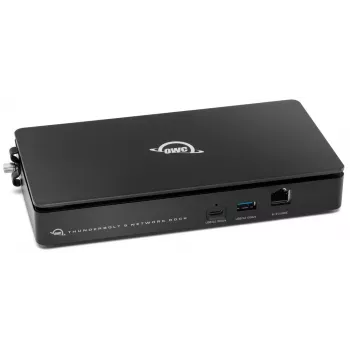 OWC Thunderbolt 5 Dual 10GbE Network Dock 11-portin liitäntäratkaisu