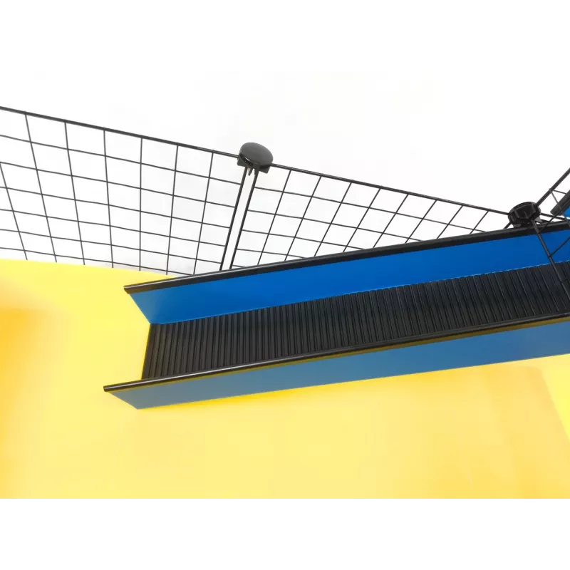 C&C modulaarinen häkki yksitasoinen 4x2 + parvi 2x1 + musta ramppi
