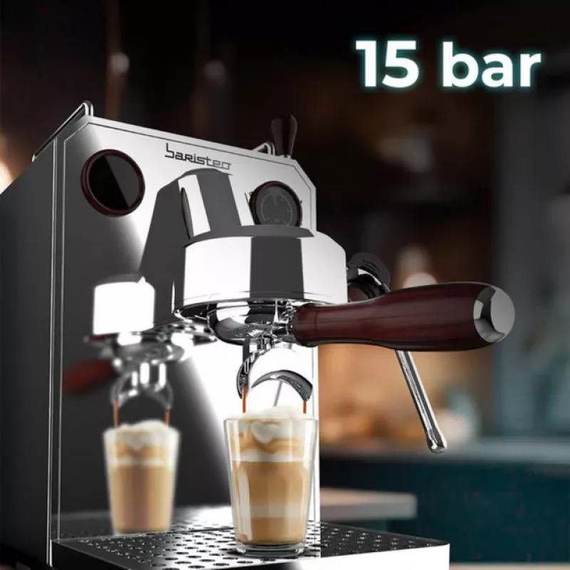 Baristeo Intima vipu-kahvakone (hopea/ruostumaton teräs, Thermoblock)