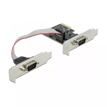 Laajennuskortti DeLOCK PCI Express x1 kahteen sarjaporttiin RS-232