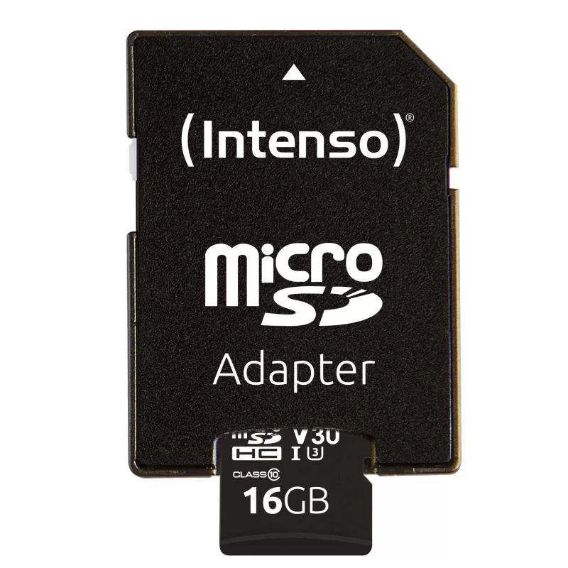 MUISTI MICRO SDHC 16GB C10/W/ADAPTER 3433470 INTENSO