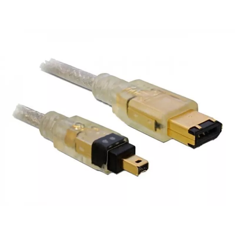 FireWire A/A -kaapeli DeLOCK 2,0 m harmaa