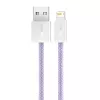 Baseus Dynamic kaapeli USB–Lightning, 2,4 A, 2 m (violetti)