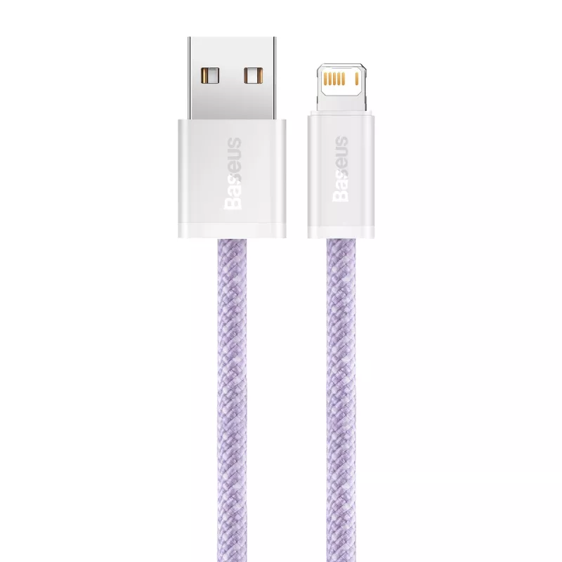 Baseus Dynamic kaapeli USB–Lightning, 2,4 A, 2 m (violetti)