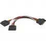 SATA-virtakaapeli 15-napainen 2x SATA HDD DeLOCK 60105 0,15 m