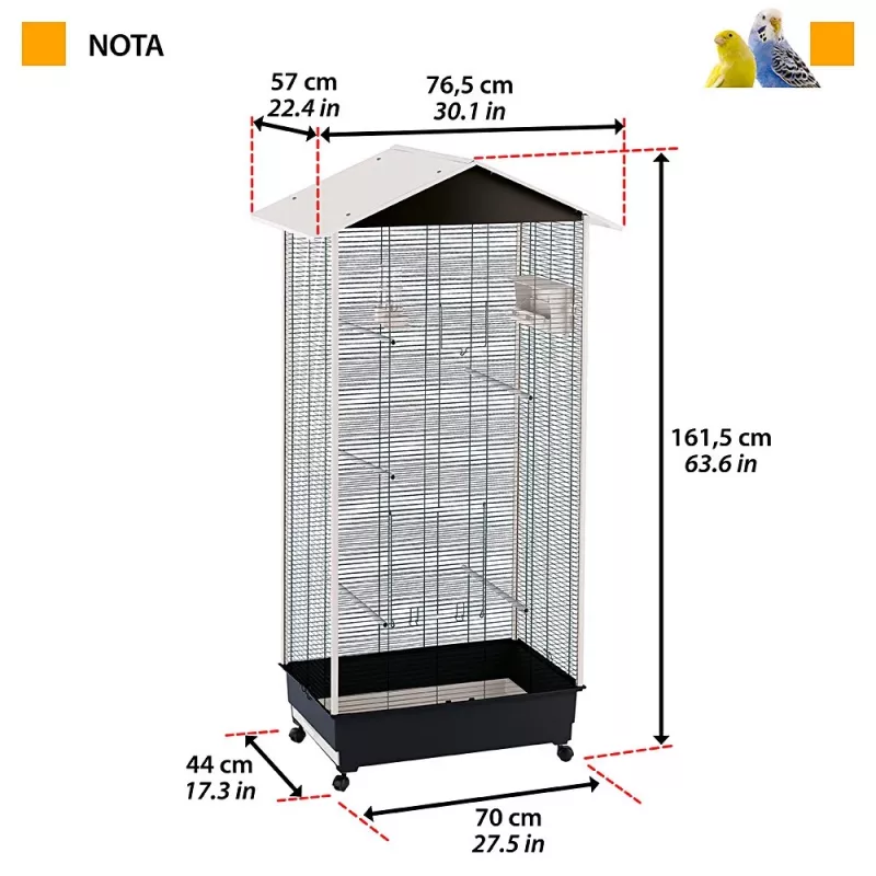 FERPLAST Nota lintuhäkki - 161,5 cm