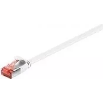 Wentronic Goobay CAT 6 -lattaverkkokaapeli, U/FTP, valkoinen, 15 m - kuparimateriaali (94922)