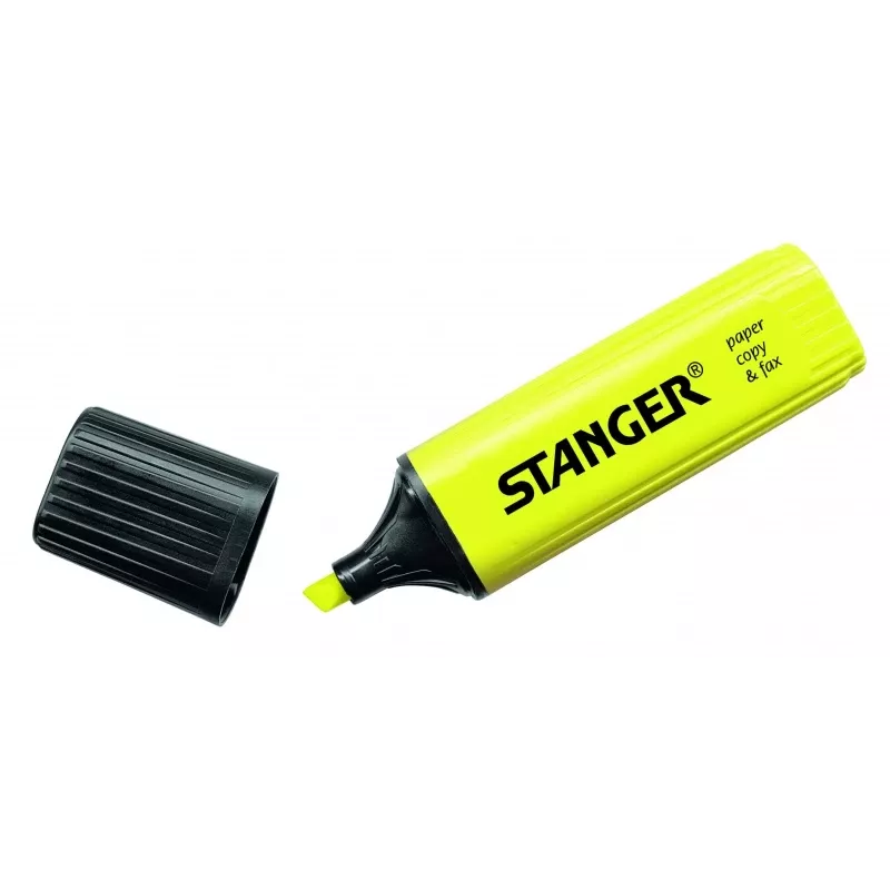 Korostustussi Stanger 180001000 keltainen 1–5 mm, kiilakärki, fluoresoiva muste