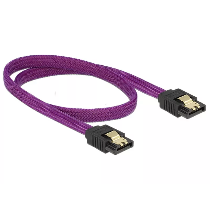 SATA-kaapeli DeLOCK 83691 0,5 m SATA 7-pin violetti