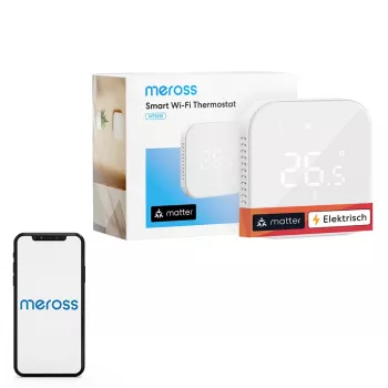 Älytermostaatti Meross MTS215MA (Wi‑Fi, Matter, EU) kodin lämmityksen ohjaukseen