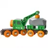 Wagon BRIO Clever Crane Wagon Lift and Load musta vihreä