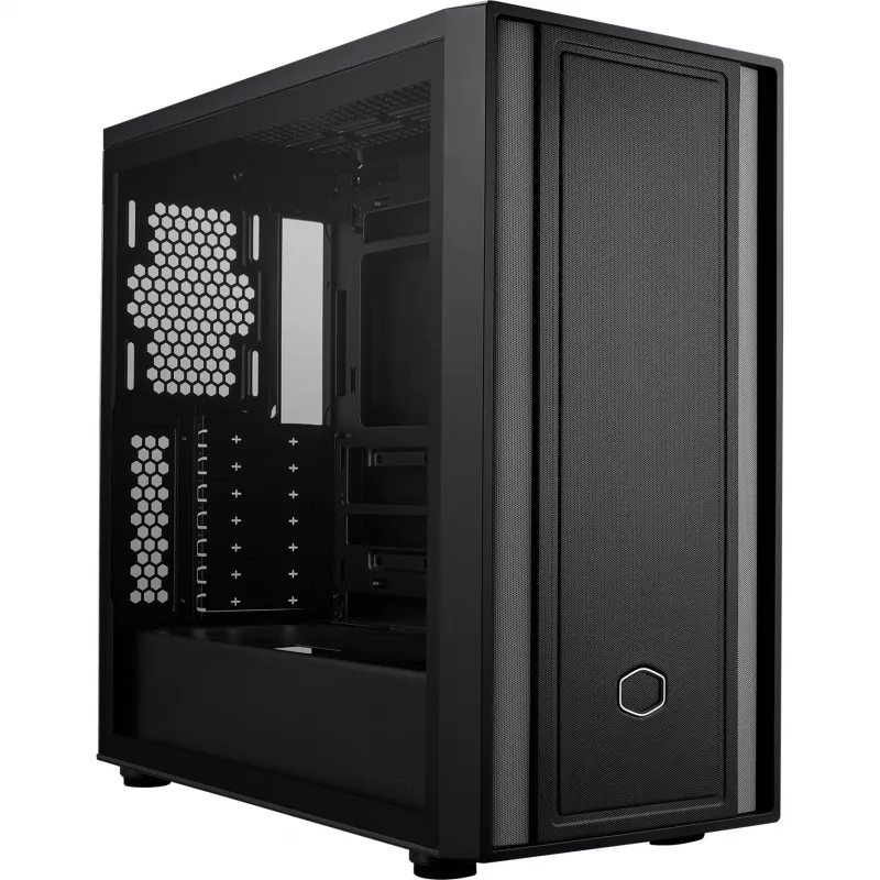 Cooler Master MasterBox 600 Lite PC-kotelo, MIDI-torni, E-ATX, karkaistu lasi - musta