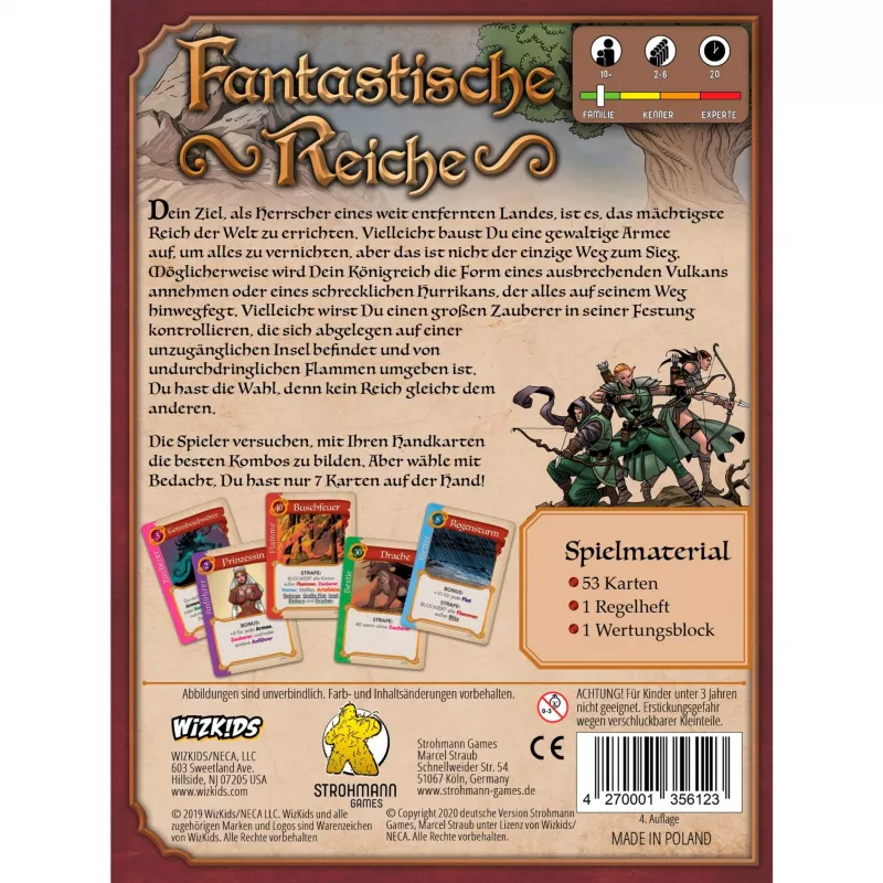 Fantastische Reiche, korttipeli