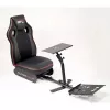 Subsonic SA5681 racing-cockpit musta punainen tekonahka verkko metalli