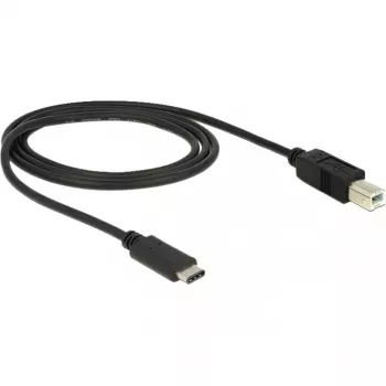 USB-kaapeli DeLOCK 83601 USB 2.0 1 m USB C USB B musta