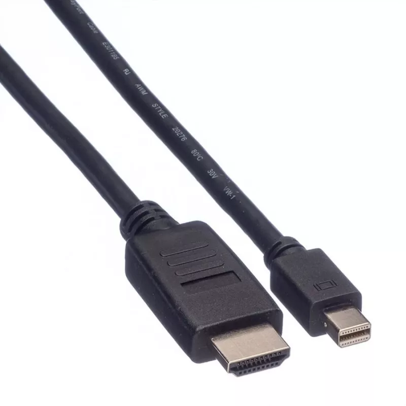 Mini DisplayPort -kaapeli VALUE Mini DP-HDTV M/M 3 m
