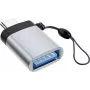 Microconnect USB3.0ACFB-KEY kaapelisovitin USB C USB A musta, hopea