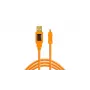 Tether Tools CU8015-ORG – 4,6 m – USB A – Mini-USB B – USB 2.0 – oranssi