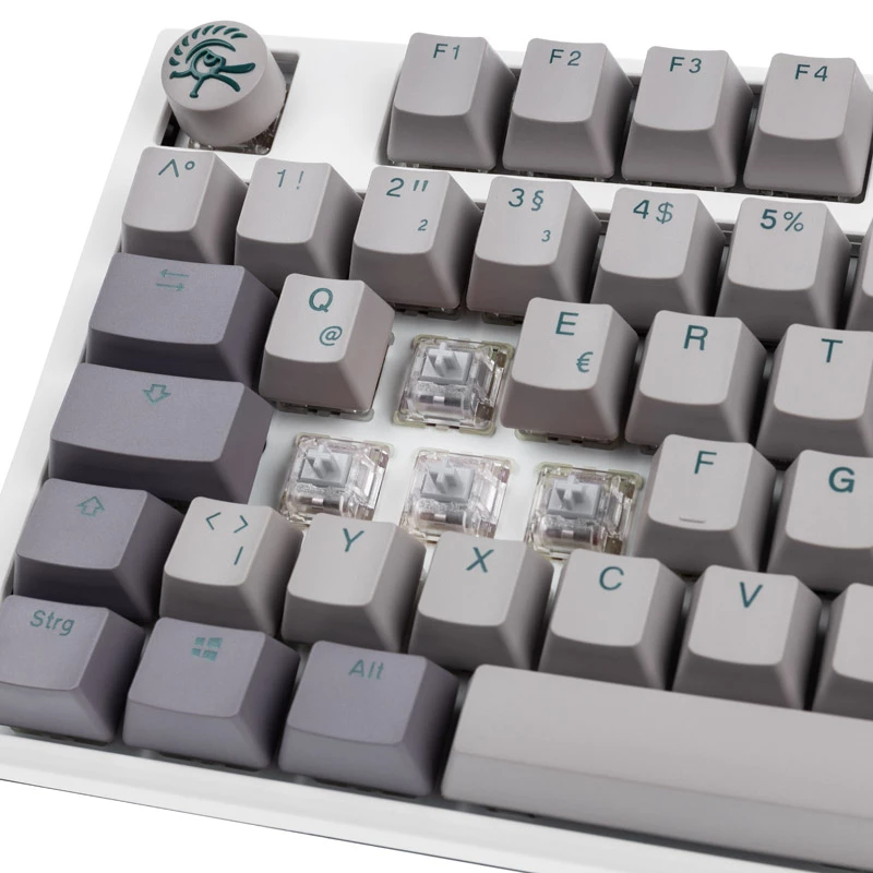 Ducky One 3 -näppäimistö, pelikäyttöön, USB, harmaa