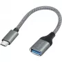 LogiLink USB 3.2 Gen1 Type-C-sovitin C/M - USB-A/F OTG alumiini 0,15 m